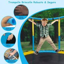 ¡RecomendadoBrincolín Trampolín 1.4m Para Niños Tumbling Red ¡Top de Temporada - Azul - Ver 11