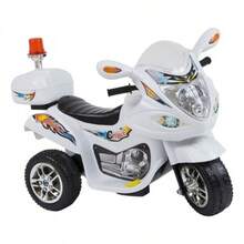 RecomendadoPingüe ®   Montable Eléctrico Motocicleta Policía |   6v |   Atv¡Top de Temporada - Blanco - Ver 3
