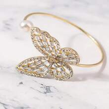 1pc Hollow Butterfly Bracelet, Minimalist Fashion Jewelry For Women - Butterfly Bracelet - View 7