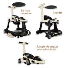 Andadera 5 En 1 Multifuncional Noni Is-131 A - Negro - Ver 4