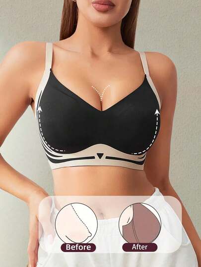 女士运动文胸，轻盈支撑，短款运动上衣，跑步文胸