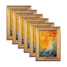 Vintage Elegant Decorative Photo Frame (Design For Reference Only, Random Photo Paper), Retro Style, Suitable For Home Decor, Living Room, Bedroom, Drawing Room, Office Desktop Or Wall Hanging - Gold - View 14