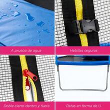 ¡RecomendadoBrincolin Trampolín Infantil 8 Ft 2.40 Mts Diámetro tumbling Homex Azul con cama elástica para niños.¡Top de Temporada - 1 - Ver 6