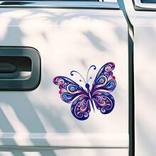 1 pieza Pegatina de mariposa, adecuada para carrocería de automóvil, motocicleta, computadora portátil, puerta y ventana, decoración para Acción de Gracias y Navidad - A - Ver 5
