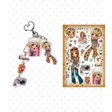 Heisei-Style JK! Cute Cartoon Retro Style Girl Keychain Bag Decoration Pendant Accessory (Excluding Card Paper) - Multicolor - View 20