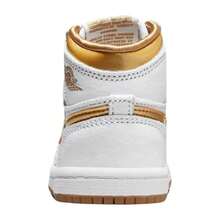Toddler's Jordan 1 Retro High OG White/Metallic Gold (FD2598 107) - White - View 4
