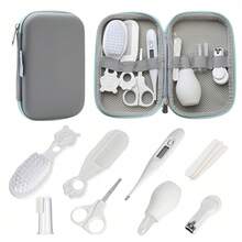 Baby Grooming & Healthcare Kit,  8-In-1 Infant Care Set With Hair Brush, Comb, Nail Clipper &  Aspirator - Newborn To Toddler Essentials For Boys & Girls - Hồng - Xem 1