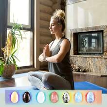 6件套天然水晶鸟蛋套装，为您的复活节庆祝活动增添自然优雅和精神温暖！这套6件随机混合的真水晶蛋系列包含各种疗愈宝石，每一颗都经过精心挑选和完美抛光。 - A - 查看 6