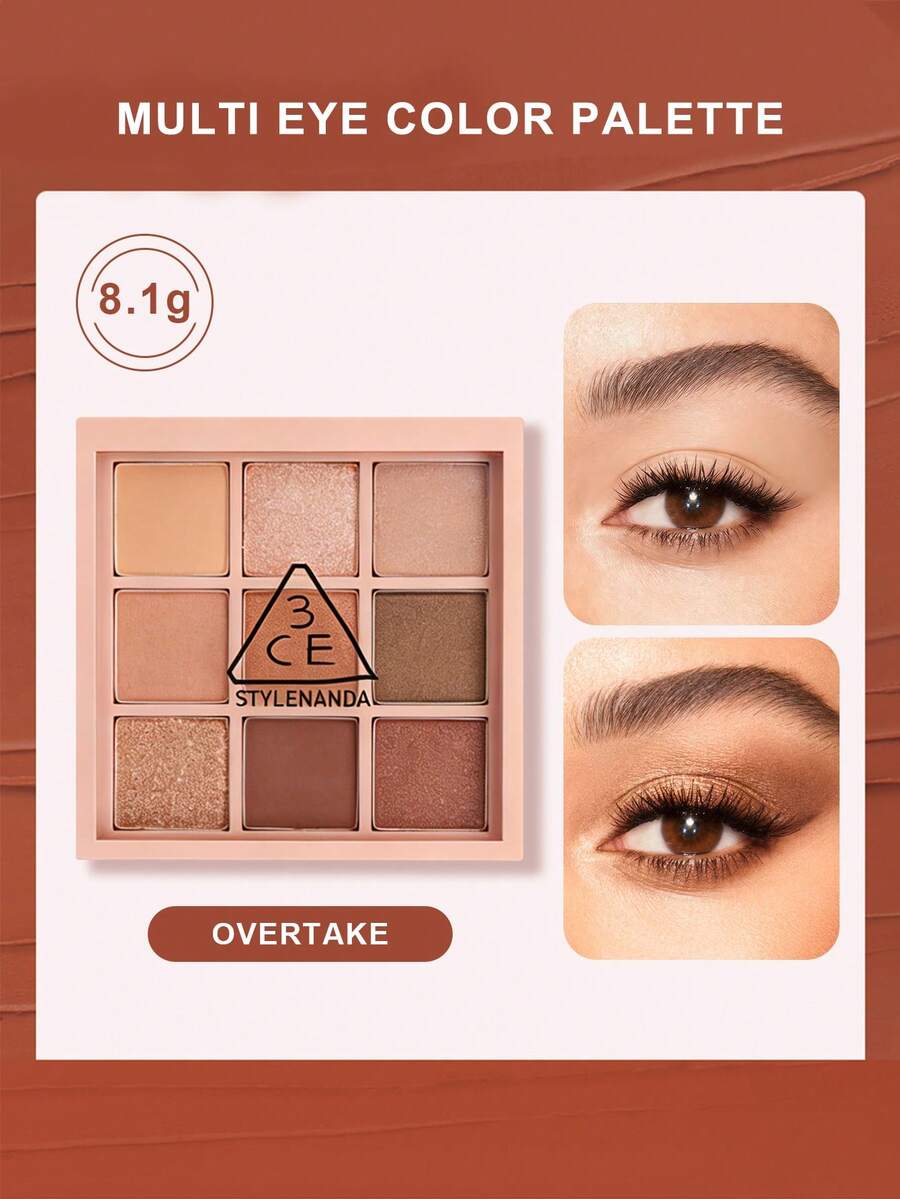 3CE Multi-Color Eyeshadow Palette #OVERTAKE - 8.1g, Suitable For Daily Use - #OVERTAKE - View 1