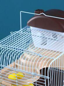 Hamster Villa, Hamster Supplies, Double-Decker Hamster Cage, Hamster Castle - Blue - View 7