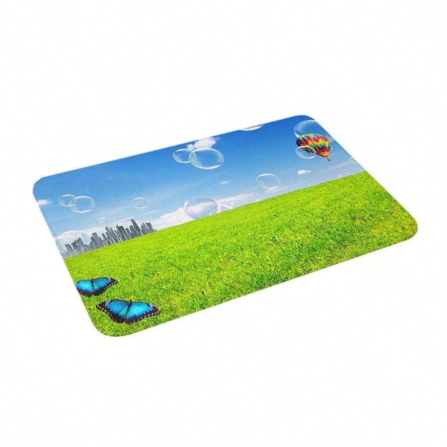 Frutiger Aero Non-Slip Doormat Floor Mat Durable Carpet Rug For Kitchen Entrance Home Bedroom Footpad Mats - 1PC - 查看 1