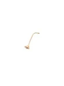 AMARIS JOYERIA PERNO NARIZ BISELADO CON PIEDRA BLANCA ORO 10K GARANTIZADO - Amarillo Oro - Ver 2