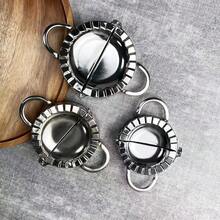 DIY Dumpling Mold Set, Stainless Steel Dumpling Maker Mold, Homemade Dumpling Wrapper Mold, Creative Kitchen Tool - Silver - View 8