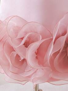 女童薄纱拼接碎花连衣裙，无袖公主裙，适合生日派对、婚礼花童、家庭聚会、拍照、舞台表演、度假等场合，春夏新品，性价比高，设计精致，亲肤舒适，版型优美。 - 粉色 - 查看 6
