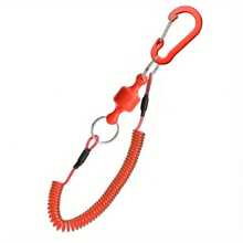 1 Stück magnetisches einziehbares Lanyard mit hochelastischer Feder, geeignet für Angelzangen und Lippengriff - Verschiedenfarbig - Übersicht 6