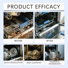 洗碗机除油清洁片，去除油脂和水垢，保持餐具清洁，家用清洁 - 固體 - 查看 9