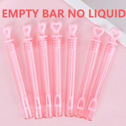 MINKOJA 10/20/50/100 piezas Varitas de burbujas con forma de corazón (botellas vacías) creativas, decoraciones de varitas de burbujas para fiestas de boda/cumpleaños