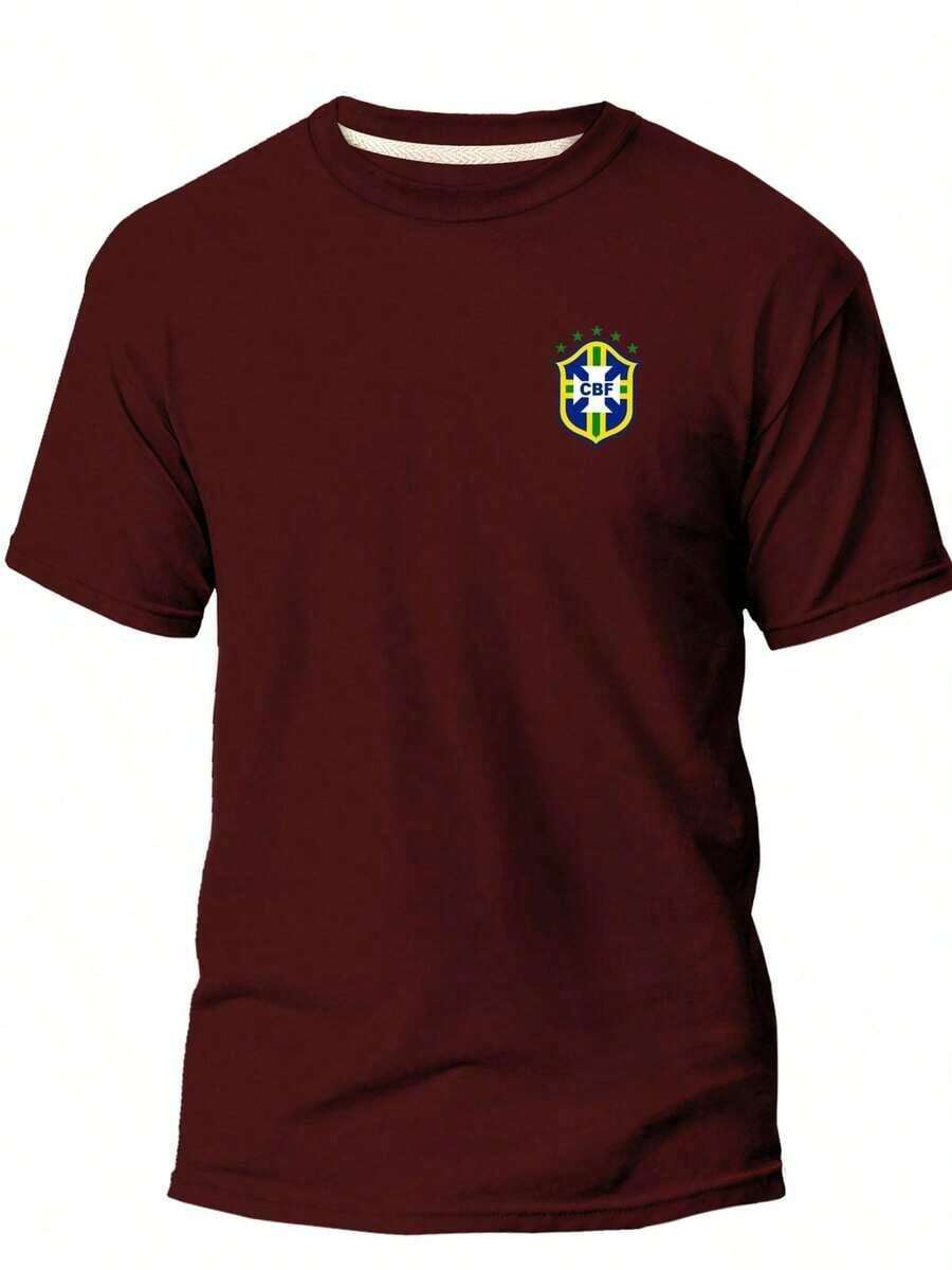 Unisex T-Shirt 100% Cotton Brazilian - Maroon - View 1