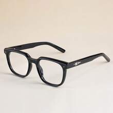 Men's Casual Optical Glasses Square Shape TR90 Frame Thickness Unique Temple Design Modern Chic Clear Glasses For Men's Women Daily Accessories&Festival Gifts With Full Package - K39922 - View 5