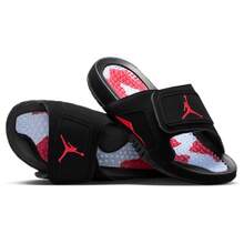 Men's Jordan Hydro VI Retro Black/Infrared 23 (DM0979 009) - 黑色 - 查看 4