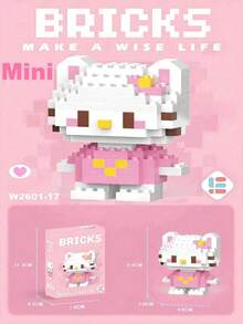 SANRIO Đồ chơi  của , giúp cải thiện khả năng tập trung, thích hợp để trang trí phòng, làm quà sinh nhật, trò chơi tiệc tùng, bộ dụng cụ thủ công tự làm, mô hình lắp ráp động vật và tượng nhỏ. Quà tặng ngày Valentine, quà sinh nhật, quà tặng hoàn hảo, quà tặng vui nhộn (Đóng gói ngẫu nhiên) - Một cỡ - Xem 12