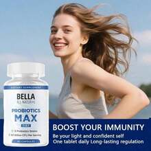 BELLA Probiotics MAX |   8 Strains, 60 Billion  Per Serving |   Daily Gut Health Support Supplement (60 Capsules)[Free Shipping ](2026 Latest Version) - 2PCS - View 3
