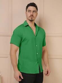 Men Shirts - Green - View 7