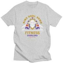 Custom Ainz Ooal Gown Fitness T Shirt For Men Pure Cotton  Tees Short Sleeve Overlord Skeleton Skull T-Shirt Slim Fit - Black - View 10