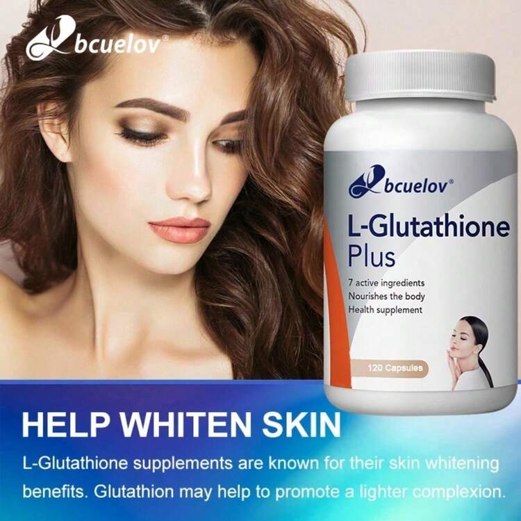 bcuelov skin whitening glutathione 500mg Collagen Supplement Hair Nails Bone Joint Support 120 Capsules The Dark Truth About Glutathione