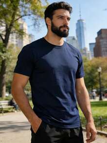 RELOUST 8PCS Workout Shirts For Men Athletic Running Gym T-Shirt, Quick-Drying Cooling Breathable Performance Top, Moisture Wicking Short Sleeve Tee, Mens Clothes Activewear, Butfits For Men, Great Gifts For Boyfriend Camiseta Para Hombre - Random color - 查看 8