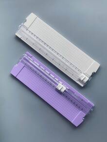 Cortador de papel A4, Cortador de papel portátil y especializado para estudiantes, Herramienta de corte de papel manual bidireccional y plegable para fotos pequeñas, Cuchillo de papel multifuncional para oficina para volver a la escuela - Multicolor - Ver 11