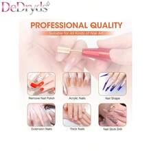 1/2pcs Nail Polishing Drill Bits, Nail Drill Bits, Nail Polishing Cleaning Brush, Acrylic Gel Remover, Nail Polishing Tools, Manicure & Pedicure Grooming Tools - Multicolor - View 3