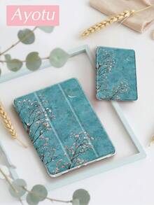 1 件蓝色樱花月亮图案平板电脑保护套和 Kindle 电子书保护套，兼容第十代 Kindle（10.2/Mini6/Mini7/9.7 英寸），兼容三星 Galaxy Tab A9 Plus、Kindle（第十一代，2024 年发布）（6 英寸）、Kindle Paperwhite 第十二代（2024 年发布），绝佳节日礼物，时尚简约图案。 - 彩色 - 查看 5