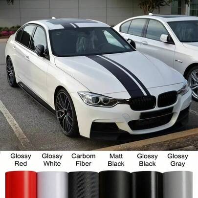 3系M3 E90 F30 G20车身PVC贴纸，简约时尚超薄图案汽车改装装饰贴膜