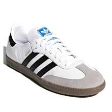 Men's Adidas Samba OG White/Black/Granite (B75806) - White - View 4