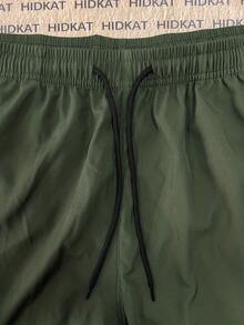 Hidkat Women's Solid-Color Cargo Joggers - Lightweight, Breathable, Drawstring Waist With Large Pockets - Army Green - View 3