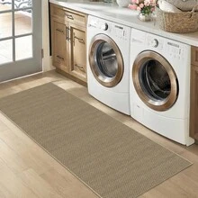 1pc Rug/Carpet/Area Rug/Bath Mat/Bath Rug/Door Mat/Runner/Runner Rug, Classic Distressed Moroccan Minimalist Solid Color Diamond Lattice - Hallway Runner Carpet, Bathroom, Kitchen, Doorway, Entrance, Hallway, Bedside, Living Room, Bedroom, Etc. + All-Season Soft Washable Rug, Home Decor - Multicolor - View 8