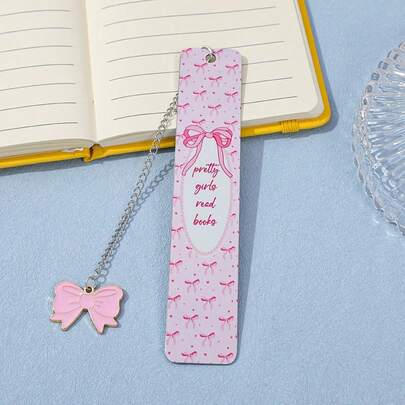 Cute Pink Bow Bookmark - Elegant Bow-Shaped Book Page Holder With Pink Bow Accent, Bookmarks For Books, Journals, -Readers - Bookish Gifts For Women, Teens, Book Lovers & Reading Accessories (Suitable For Bookworms)
