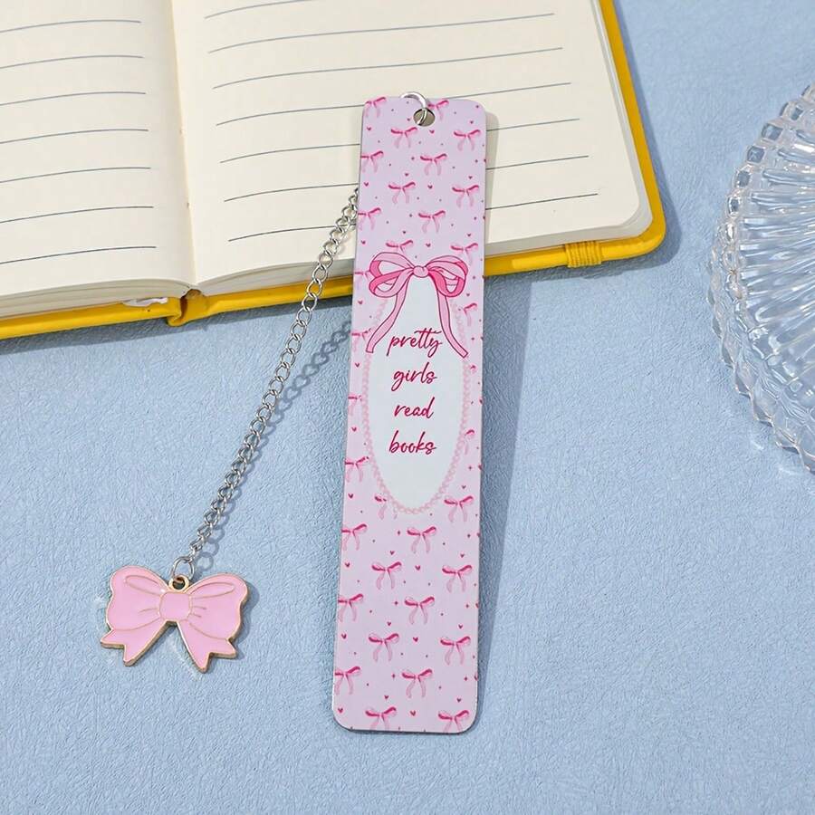 Cute Pink Bow Bookmark - Elegant Bow-Shaped Book Page Holder With Pink Bow Accent, Bookmarks For Books, Journals, -Readers - Bookish Gifts For Women, Teens, Book Lovers & Reading Accessories (Suitable For Bookworms) - Multicolor - View 1