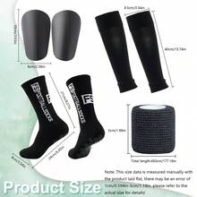 1 Set Racing Gear Set (Adhesive Socks + Leg Sleeves + Insoles + Bandages), High-Quality Knitted, Effectively Wraps The Legs - Multicolor - View 6