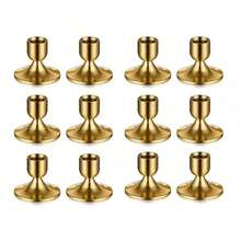 1/2/4/6/12/30 件黄铜/黑色金属烛台,烛台适用于餐桌中心装饰、婚礼、派对、生日、家居装饰 - 彩色 - 查看 31