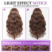 Chocolate Brown Lace Front Wig Body Wave 13x4 Lace Front Hand Weaves Wigs Blended Human Hair 200% Density HD Lace Frontal Wig Brown Wigs Pre Plucked With Baby Hair Wigs For Women 8-34 Inch - S4 - View 11