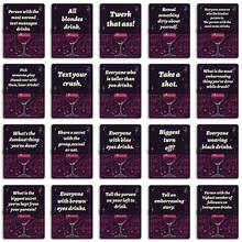 54 piezas de Cartas de Juego Interactivo de Noche - Varios desafíos y temas de conversación presentados en un diseño estético rosa, adecuado para reuniones con amigos, fiestas de pijamas y actividades para romper el hielo - Multicolor - Ver 4