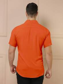 Men Shirts - Orange - View 6