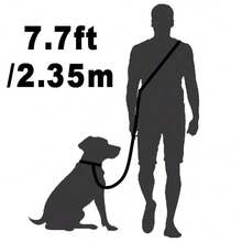 10FT 16FT 33FT Multipurpose Solid Color Pet Leash, Multipurpose Solid Color Pet Leash, Outdoor Dog Walking, Extended Hands-Free Traction Rope, Diagonal Cross Durable Sliding Traction Rope, Dog Training Traction Rope, (Medium/Large) Quality Dog Leash, Durable, Suitable For Training, Walking And Outdoor Recreation - Ideal For Walking Dogs Outdoors And Playing In The Backyard With Pets Of Various Sizes, Nylon Traction Rope Pet Traction Rope, Anti-Burst Traction Rope, Dog Walking, Black - Black - View 11