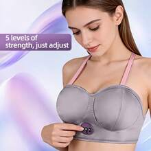 Breast Massager, Heating, Kneading, And Push-Up Bra, Electric Breast Massager - 紫丁香色 - 查看 3