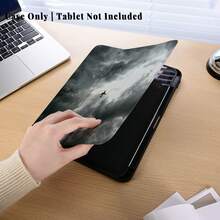 1个带笔槽的多角度磁吸支架保护套，支持自动休眠/唤醒功能，可爱平板电脑保护套，兼容Pro/Air/三星Galaxy A9/S9/S7/S10+/小米Pad/5/6/7 - 彩色 - 查看 7