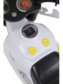 RecomendadoPingüe ®   Montable Eléctrico Motocicleta Policía |   6v |   Atv¡Top de Temporada - Blanco - Ver 6