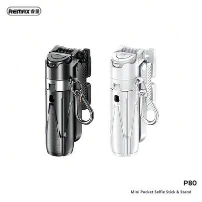 REMAX Bỏ vừa túi! Gậy selfie từ tính mini P80 | Tất cả trong một cho du lịch, cuộc sống hàng ngày và phát trực tiếp