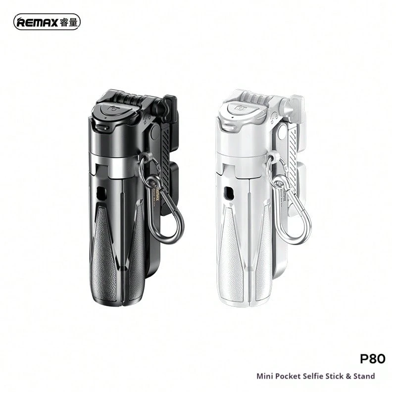 REMAX Fit in Your Pocket! P80 Mini Magnetic Selfie Stick | All-in-One for Travel, Daily Life & Live Streaming - 均碼 - 查看 1